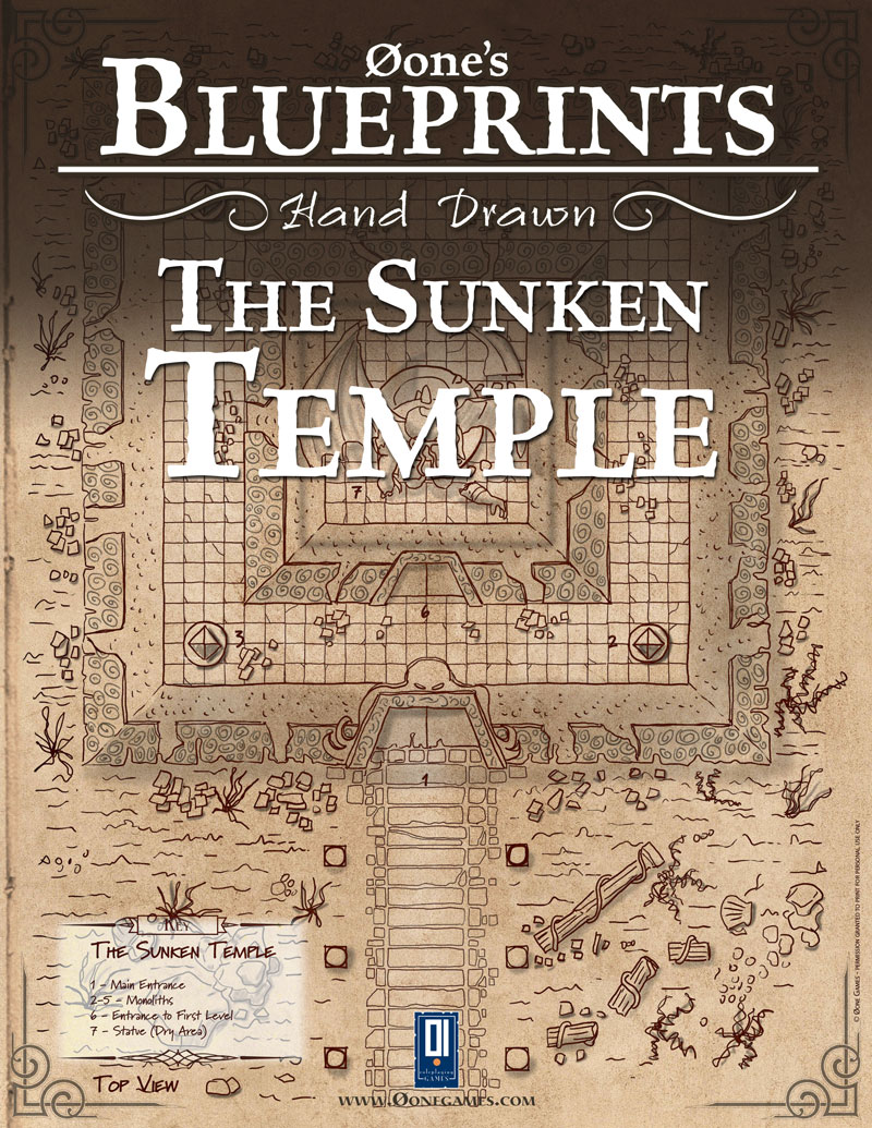 Øone\'s Blueprints - Hand Drawn – The Sunken Temple