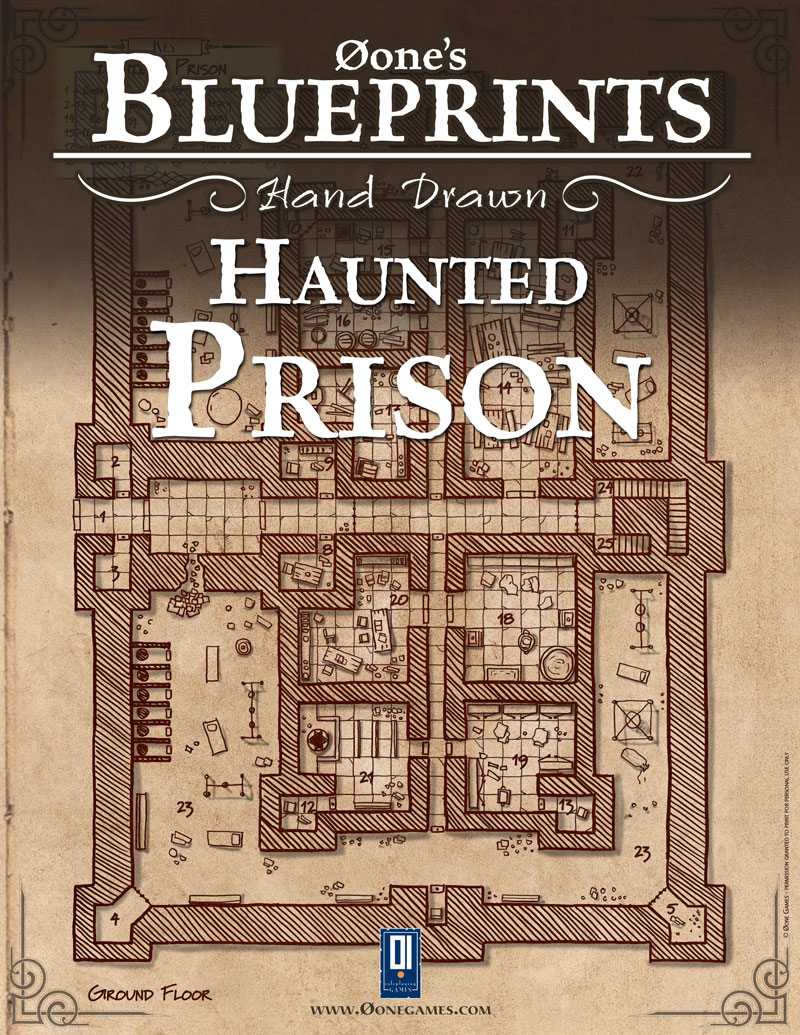 Øone\'s Blueprints - Hand Drawn – Haunted Prison